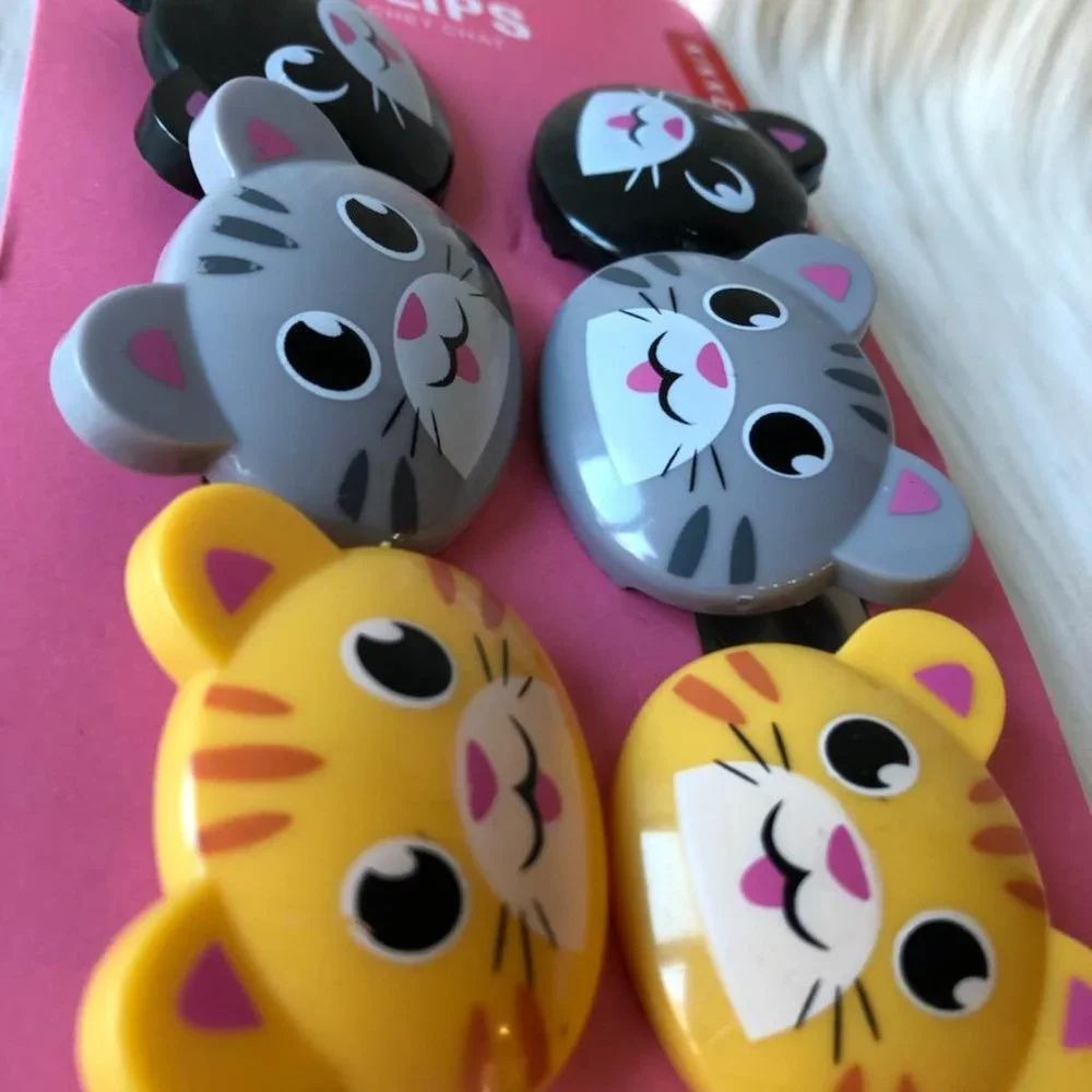 Kikkerland Cat Bag Clips Set
